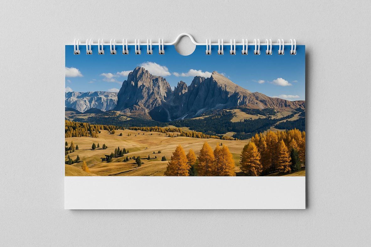 Premium - A4 Landscape 13 Leaf Calendar (Wire + Hanger)