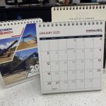 13 leaf desk square calendar