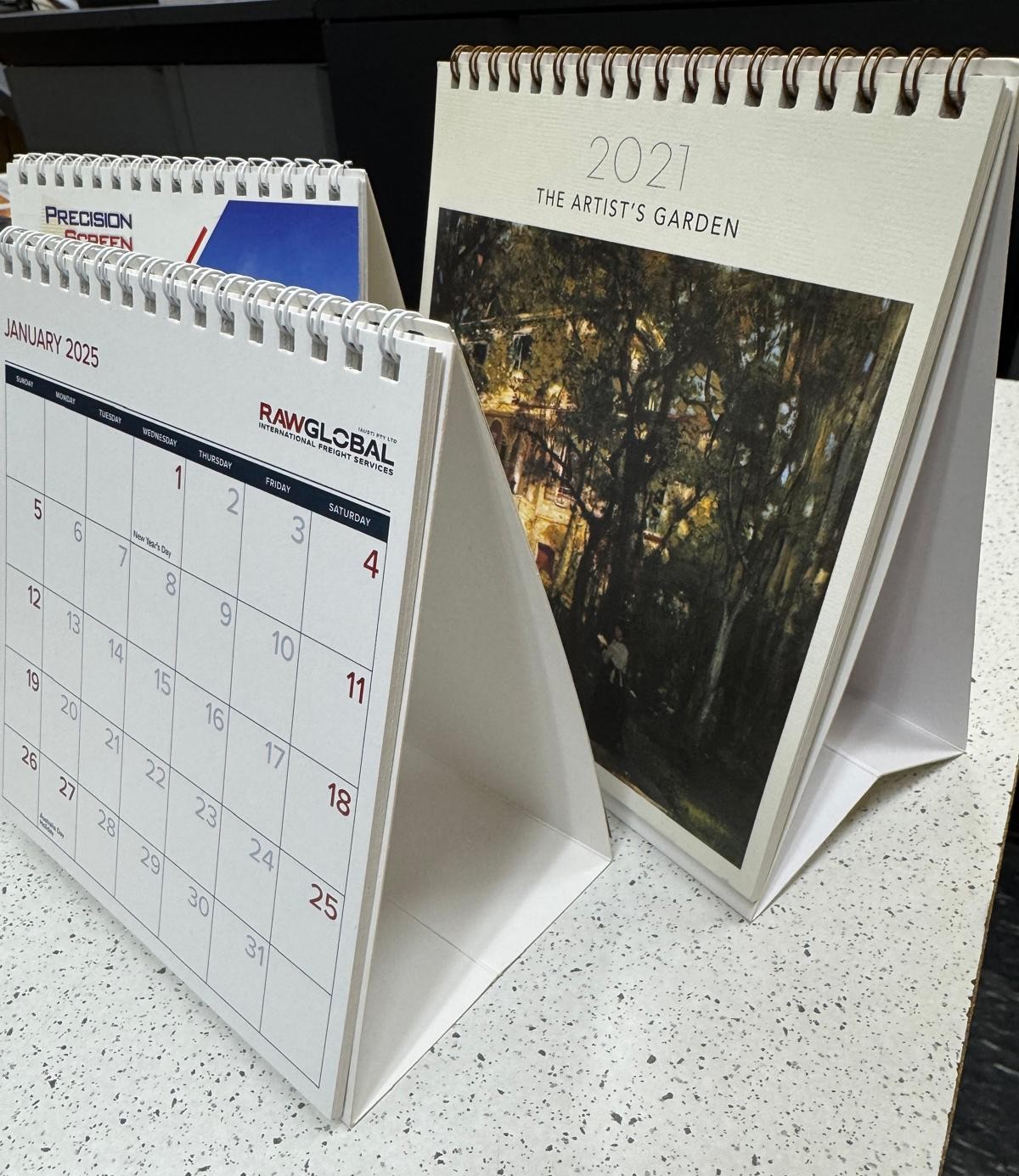 13 leaf desk calendars